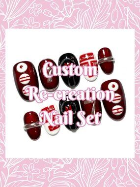 💅 Custom Re-Creation Press-On Nails (Made to Order)